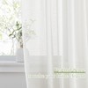 PONY DANCE 102 inch Extra Long Sheer Curtains for Bedroom
