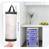 SHANFEILU Plastic Bag Holder Kitchen Grocery Dispenser Waterproof Washable Wall
