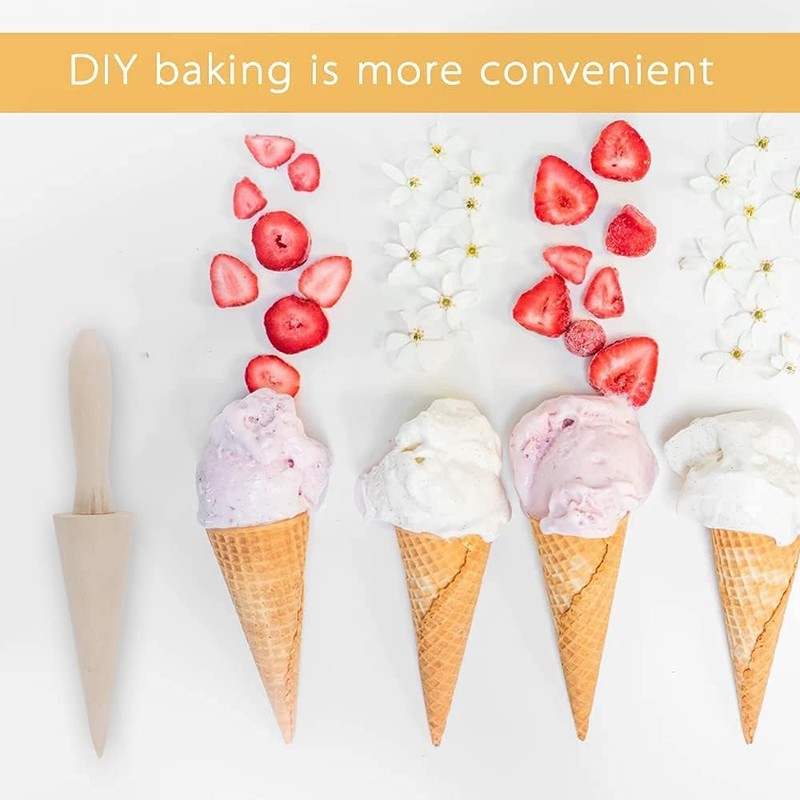 Waffle Cone Roller Ice Mould DIY Tools, Pizza Roller Waffle