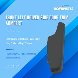 NOVAPARTS Front Left Driver Side Door Trim Armrest for Chrysler 300 2011-2023 & Dodge Charger 2011-2023 Replaces# 1WK37DX9AB (Black)
