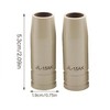 14pcs Mig Welding Nozzle Tips .035" with Non-Stick Coating; Ceramic