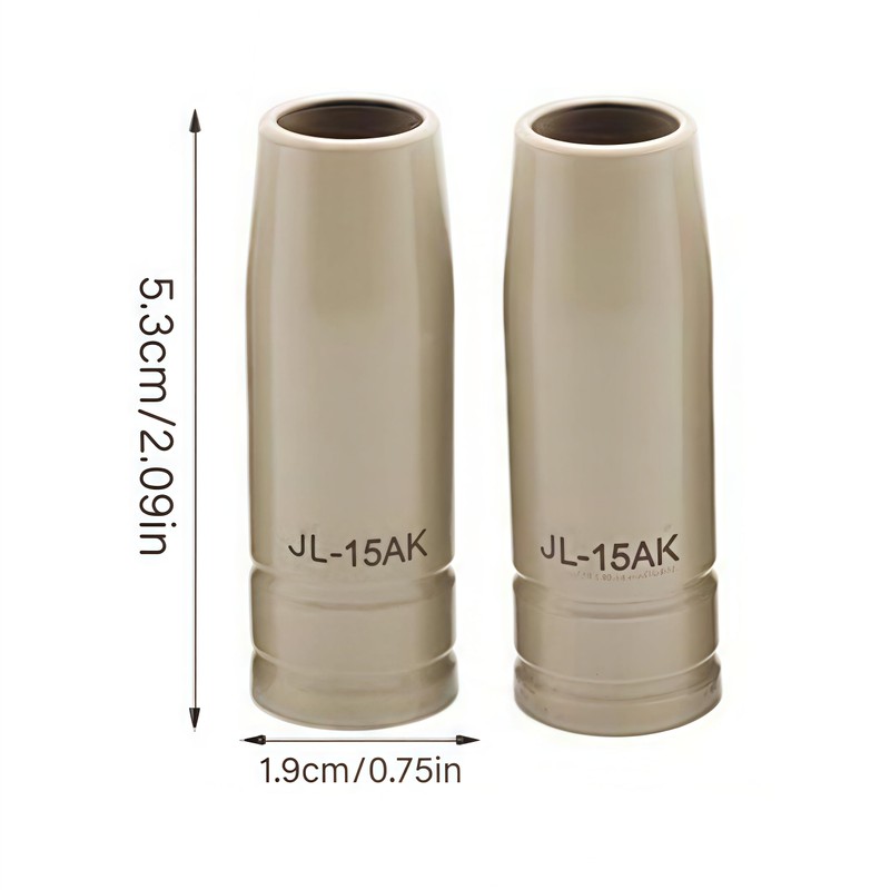 14pcs Mig Welding Nozzle Tips .035" with Non-Stick Coating; Ceramic