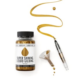 KAMENSKAYA Liquid Gold Leaf Paint - Alcohol Based Fast Drying Rich Gold Liquid Leaf, 3.38 fl oz (100 ml)