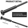 BLIKA 30 Pack 1/8" Black Stainless Steel Invisible Receiver and