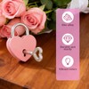 4Pcs Multicolor Mini Heart Locks,Heart Shaped Lock Love Locks Cute