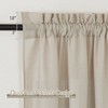 RYB HOME Semi Sheer Linen Curtains - Light Reducing Bedroom