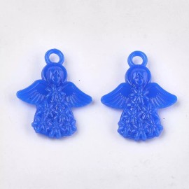 Unbranded 20 Angel Charms Kids Crafts Plastic Acrylic Mixed Color 32x25mm USA Seller 1471