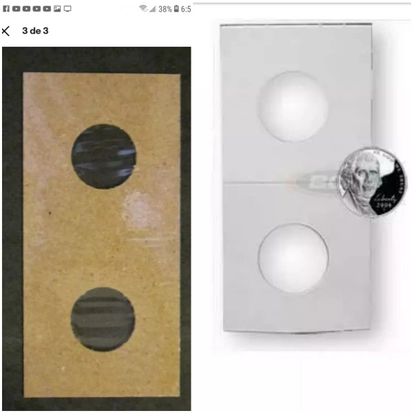 Unbranded ( 30 pc )2 x 2 Cardboard Nickel size