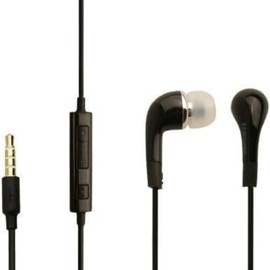 Handsfree Headphones Earphones with Mic-3.5mm Stereo Headset Built-In Microphone,and Universal Device Compatibility-Professional Sound Isolating Earphones,Clear Sound & Deep Bass (Black)
