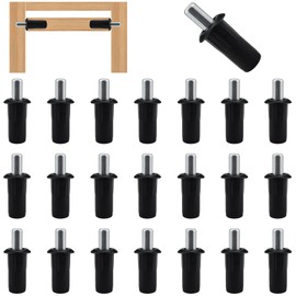 SATUY 24Pcs Cabinet Door Repair Pins, Damper Replacement Spring Loaded Repair Pins, Furniture Fittings Door Pins, Blinds Repair Pins, Black