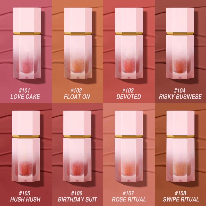 Cheek Gel Cream Liquid Blush, Soft, Lightweight, Breathable Feel, Long-Lasting,