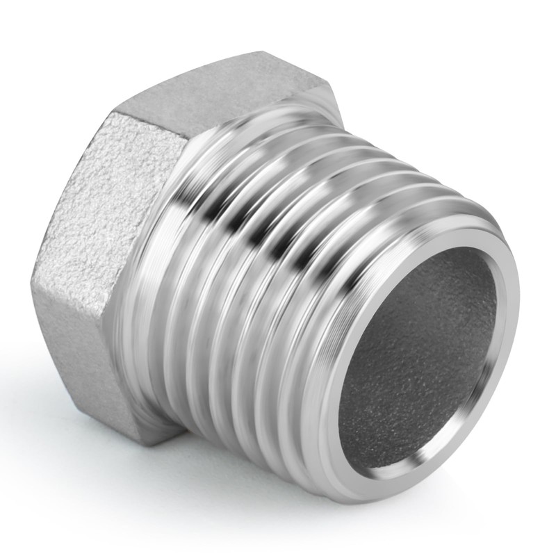 TAILONZ PNEUMATIC 2pcs Cast 304 Stainless Steel Reducer Hex Fittings,