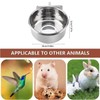 3 Pack Bird Feeding Dish Cups Bird Cup Stainless Steel