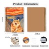 GDJIEGBC Funny Orange Cat Notebook, Cats Lover Mom Dad Gifts,