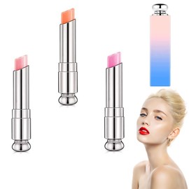 3PCS Color Changing Lipstick, Lip Gloss Colour Changing Lip Balm, Nutritious Tinted Lip Balm, Moisturizer Magic Temperature Color Change Lipstick, Lip Balm Tinted Long Lasting for Lip Repair