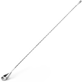 Cocktailor Twisted Mixing Spoon, Long Handle Stainless Steel Cocktail Bar Spoons in Three Sizes (19.5-inch)
