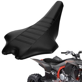 Wacece ATV Seat Cover Non-Slip Soft Waterproof for YFZ450R 2009-2024 YFZ450R SE 2013-2024 YFZ450X 2010-2011 YFZ450X SE 2010-2012, High Elastic Leather Black