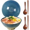 NUTRIUPS 8 Inch Ceramic Ramen Bowl Set of 2 Pho
