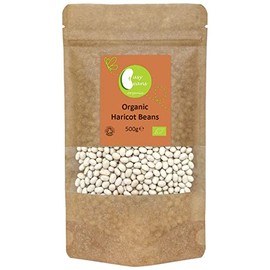 Organic Haricot Beans - Certified Organic - by Busy Beans Organic (500g)