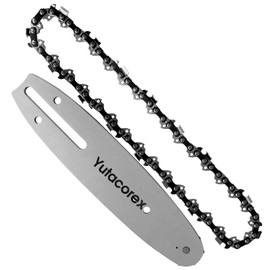 Yutacorex 8inch Chainsaw Guide Bar and Chain Combo,Replacement Accessories Fits ROIBY P4360,Fits CRAFTSMAN CMCCSP20B;Fits WORX WG349;WG349.9,Fits OREGON PS250,Fits Troy-Bilt;Fits Trimmer;Fits POULAN