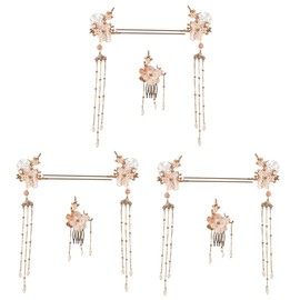 Beavorty Chinese Design Hair Stick Fork Hair Comb Set Fashionable for Occasions