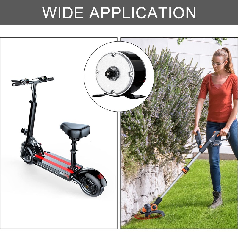 Vevitts Small Brushed Permanent Magnet Electric Motor for E Scooter