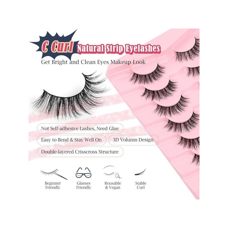 WISPY 인조 속눈썹 위스피 내추럴 룩 15MM 0.1MM 얇은 밴드