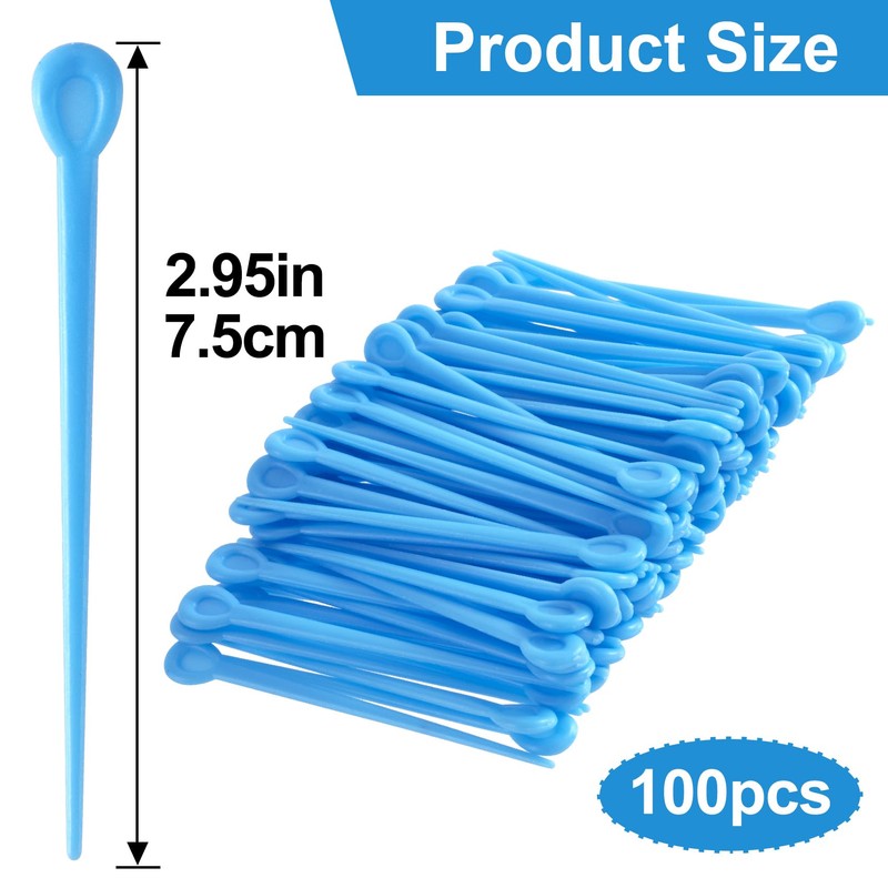 BEIQIYA 100pcs Brush Hair Roller Pick, Plastic Roller Pins for