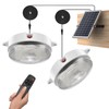 UPONUN Solar Ceiling Light Motion Sensor 2 Pack, Dimmable 6000K/4000K/3200K