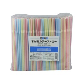 Daiwa Straws White, Pink, Blue, 8.3 inches (21 cm), Prosperous Business Coloring Straws, No Bag, (N), Commercial Use, Pack of 500