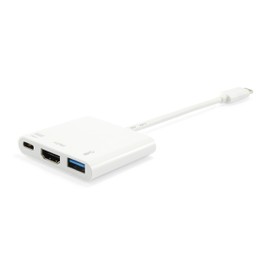 Equip 133461 USB 3.0 (3.1 Gen 1) Type-C White interface hub - Equip 133461, USB 3.0 (3.1 Gen 1) Type-C, HDMI,USB 3.0 (3.1 Gen 1) Type-A,USB 3.0 (3.1 Gen 1) Type-C, 4096 x 2160 pixels, White, Plastic,