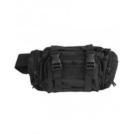 Mil-Tec Unisex Adult MOD.System Hip Bags, Black, 30 x 12 x 14 cm
