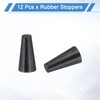 uxcell 12 Pcs Silicone Rubber Tapered Plug, 4.5mm to 8.5mm