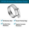 HYTEK 20 Pack, 304 Stainless Steel Hose Clamps, 13-19mm (1/2