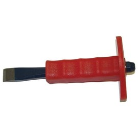 Eclipse Professional Tools 22-208R/07 Guarded Flat Chisel, Red, 8 x 3/4-Inch