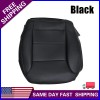 Soillar Driver Side Bottom Replacement Leather Seat Cover Black For