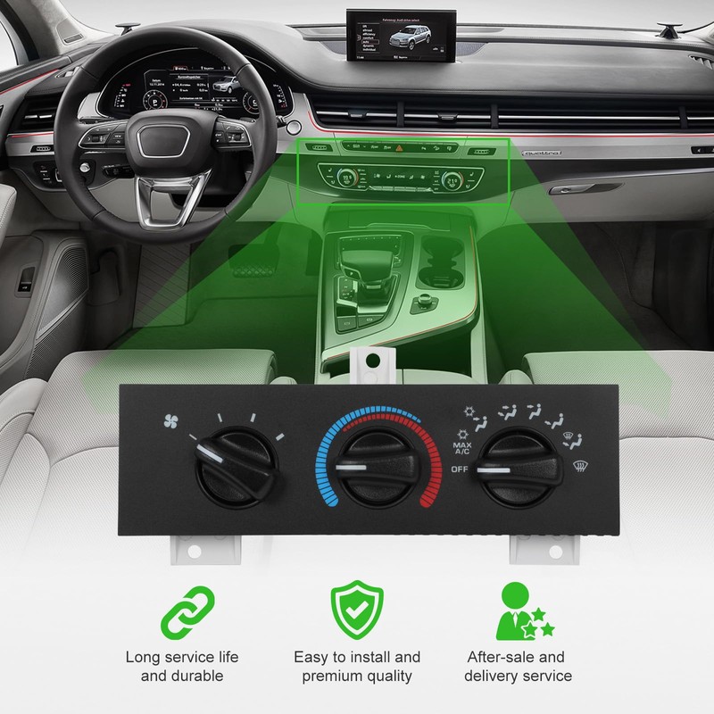 SCITOO Climate Control Module AC Heater Control Panel 1998-2003 for