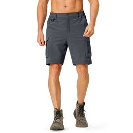 Men's Hiking Cargo Shorts Quick Dry Lightweight Travel Shorts with Multi Pockets for Fishing Camping Golf