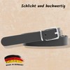 shenky Ledergürtel glatt | 2cm Breite | Gürtel mit Gürtelschnalle