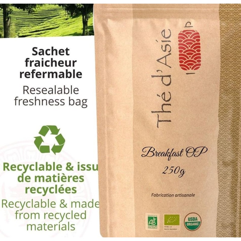 Khla - Organic Breakfast OP Tea 400g- Organic Morning Black