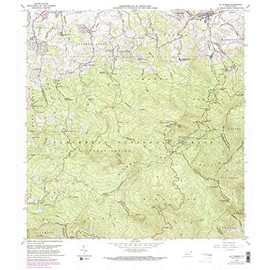 YellowMaps El Yunque PR topo map, 1:20000 Scale, 7.5 X 7.5 Minute, Historical, 1967, Updated 1982, 32.3 x 28.7 in - Polypropylene