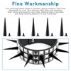 40 Sets Spikes and Studs Kit, 7x40mm Black Cone Clothes