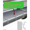 NACETURE 50 Pack Stainless Steel Christmas Light Hangers with Gutter