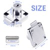 2 Sets Security Drawer Lock Furniture Lock Cylinder Zinc Alloy