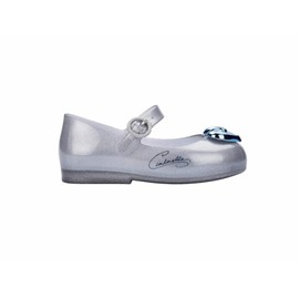 Mini Melissa Sweet Love P Toddler's Shoe Silver, Size 12