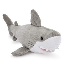 Zappi Co Plush Children's Stuffed Soft Cuddly Plush Toy-Part of Safari Animals Collection, Perfect for Kids (31cm Length) (Shark)