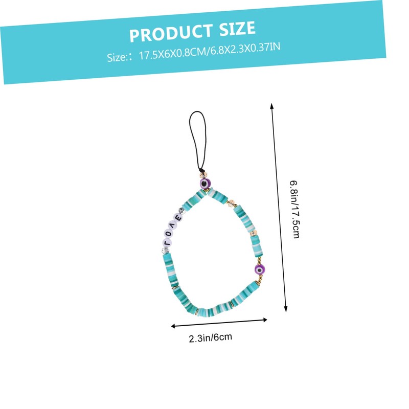 Operitacx Delicate Beaded Phone Lanyard Creative Decorative Phone Rope for