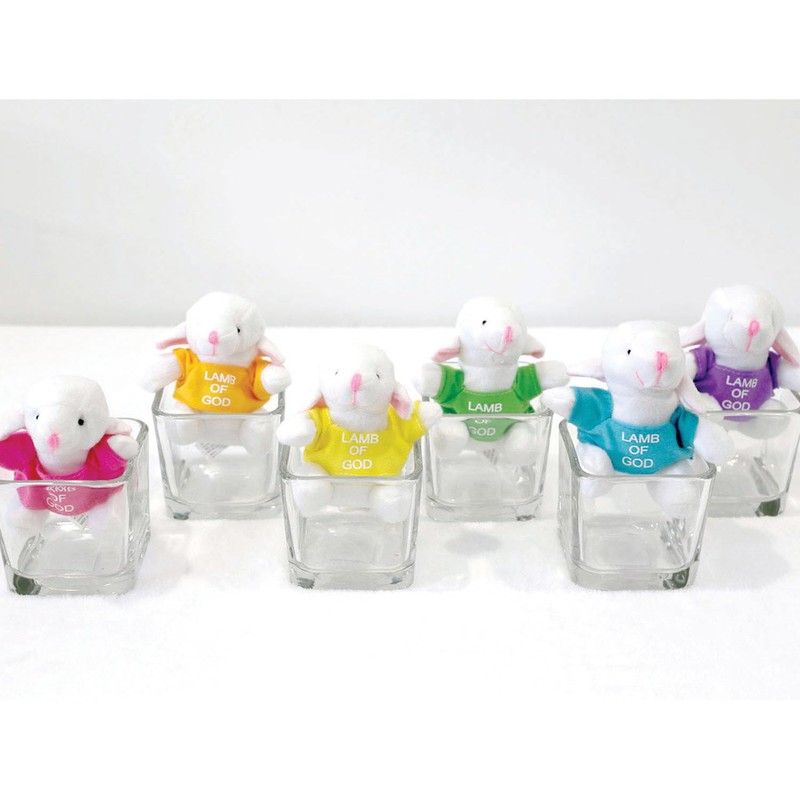 Fun Express 4" Mini Religious Lamb of God T-Shirts Stuffed