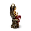 Puckator Buddha Thailandese Seduto - Oro e Rosso - Fiore