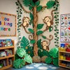 Ctosree 36 Pcs Jungle Party Decorations, Safari Rainforest Monkey Theme